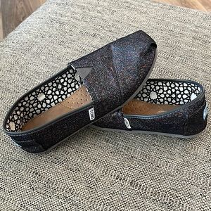 TOMS Canvas Slip-Ons Rainbow Glitter